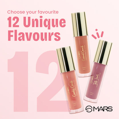 MARS Candylicious Sheer Lip Gloss for Women | Hydrating & High Shine | Lightweight | Non-Sticky | Enriched with Vitamin-E, Hy