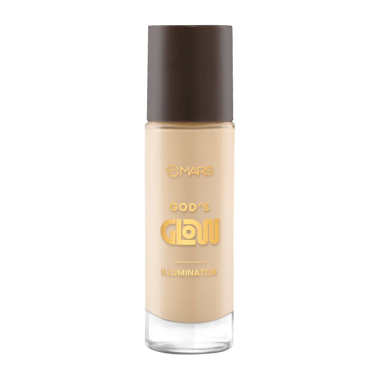 MARS God's Glow Illuminator Highlighter (30ml) (02-NATURAL) | Hyaluronic Acid, Green Tea & Rosemary Extract | Sheer Coverage 
