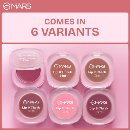 MARS Lip & Cheek Tint for Bold Pop Color (2.8 gm) (01-Dusty Rose - Trust Your Heart) | Demi Matte Finish | Dual Function | Bu