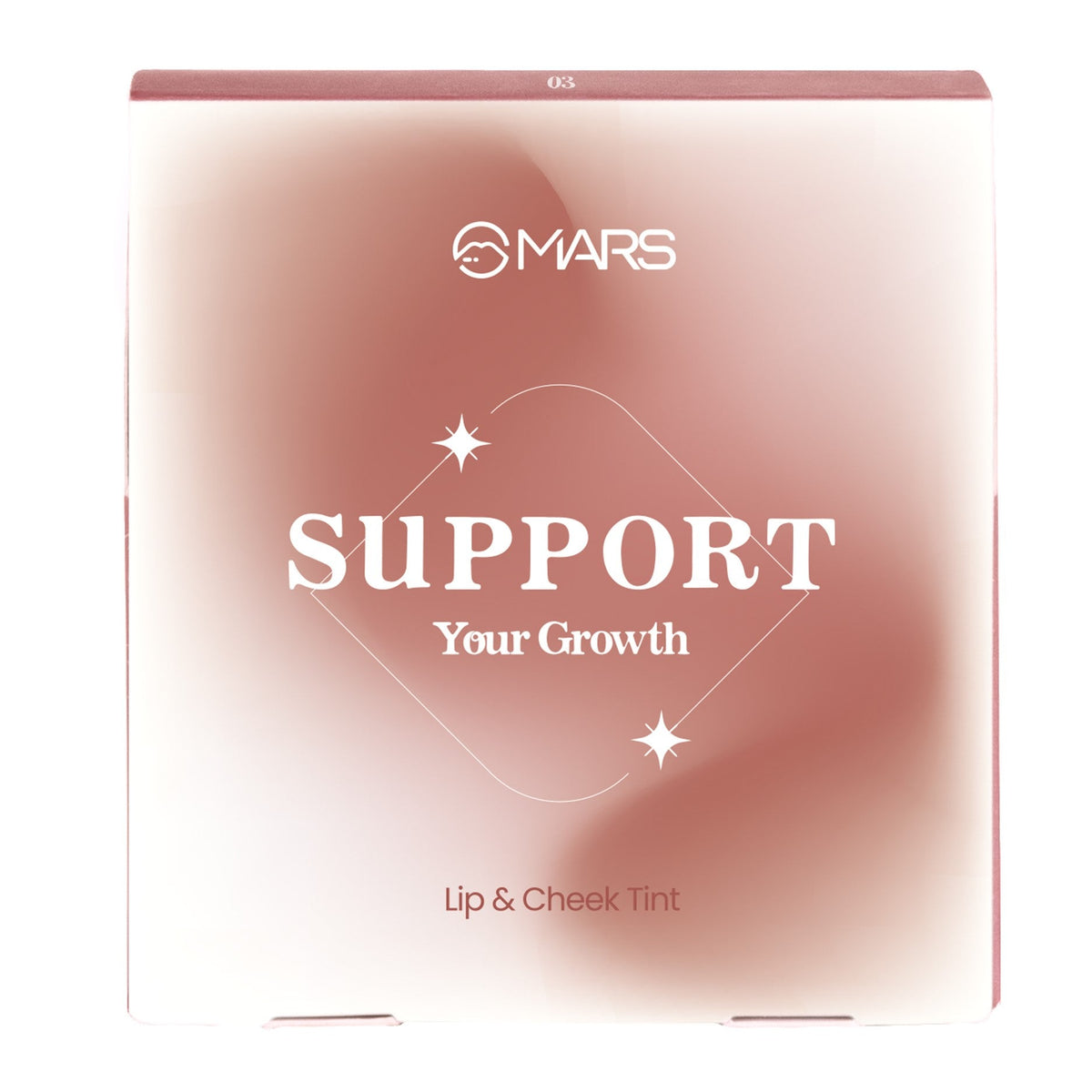 MARS Lip & Cheek Tint for Bold Pop Color (2.8 gm) (03-Cinnamon Glow - Support Your Growth) | Demi Matte Finish | Dual Functio