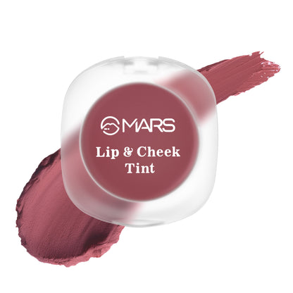 MARS Lip & Cheek Tint for Bold Pop Color (2.8 gm) (04-Ruby Red - Protect Your Energy) | Demi Matte Finish | Dual Function | B