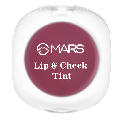 MARS Lip & Cheek Tint for Bold Pop Color (2.8 gm) (06-Dark Fuschia - Be The Change) | Demi Matte Finish | Dual Function | Bui