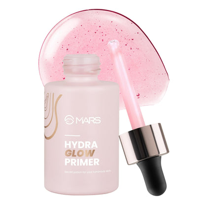 MARS Hydra Glow Primer for Face Makeup (30ml) | Nourishes Skin with Hyaluronic Acid, Argan oil, Aloevera Extract & Chamomile 