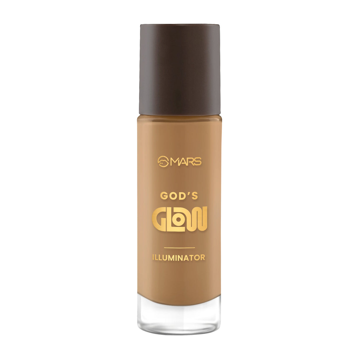 MARS God's Glow Illuminator Highlighter (30ml) (07-ECLAIRS) | Hyaluronic Acid, Green Tea & Rosemary Extract | Sheer Coverage 