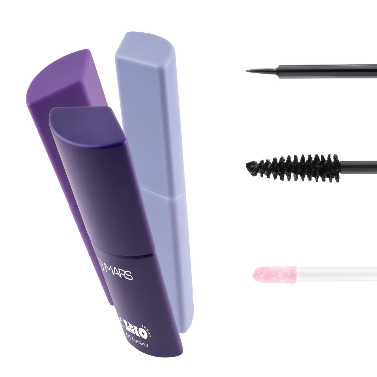 MARS TRIO Treat 3-IN-1 Eye Makeup Kit with Eyeliner, Mascara & Eyeshadow (24.50gm) | Travel Friendly Design | Long-Lasting | 