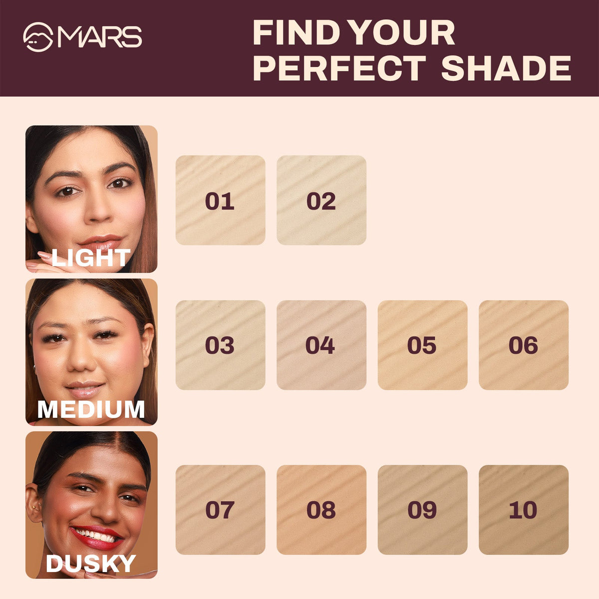MARS Zero Blend Weightless Foundation for Makeup ( 30ml ) (04-ALMOND BUTTER) | Lightweight & Long-Lasting | Matte Finish | Bu