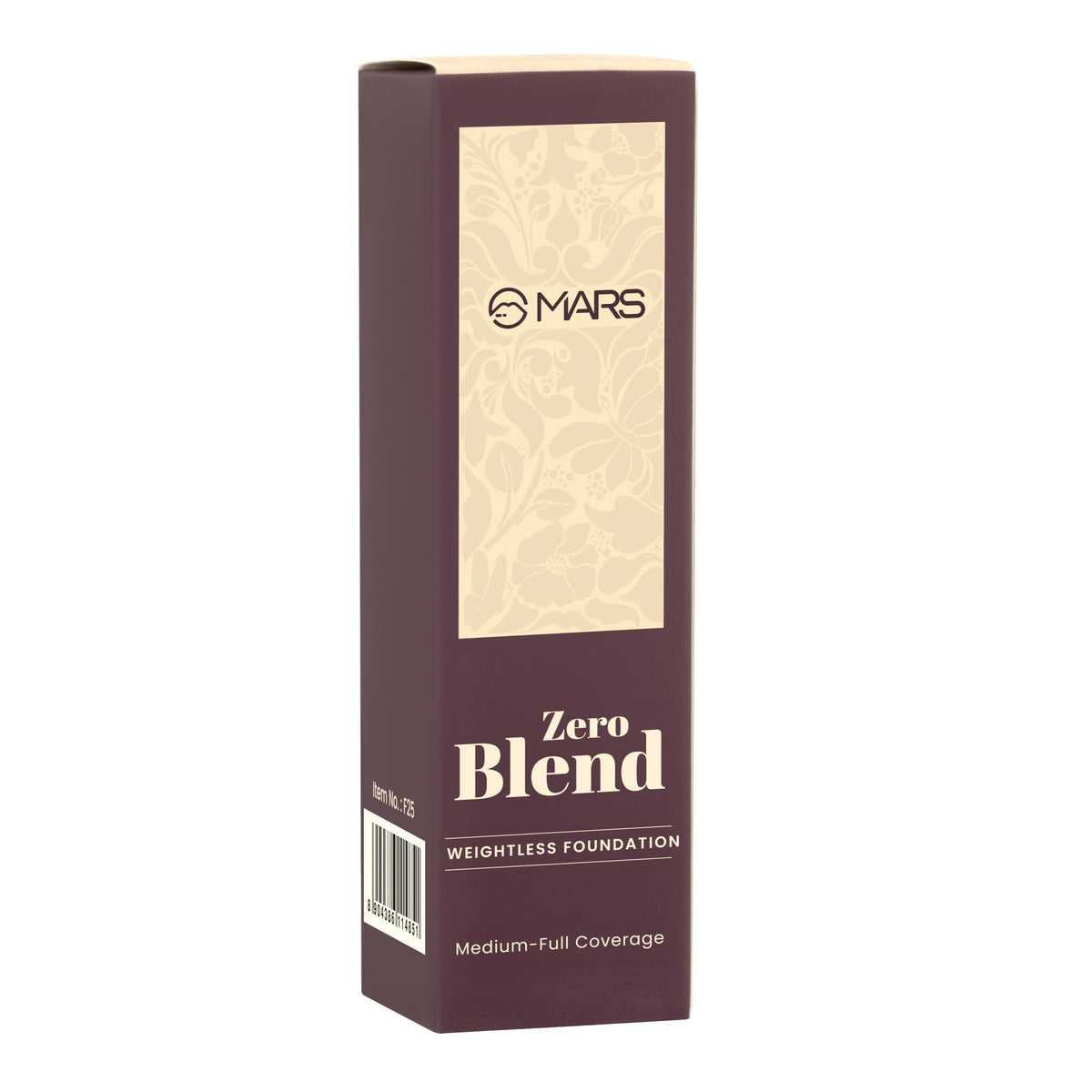 MARS Zero Blend Weightless Foundation for Makeup ( 30ml ) (05-BISCOTTI BLISS) | Lightweight & Long-Lasting | Matte Finish | B