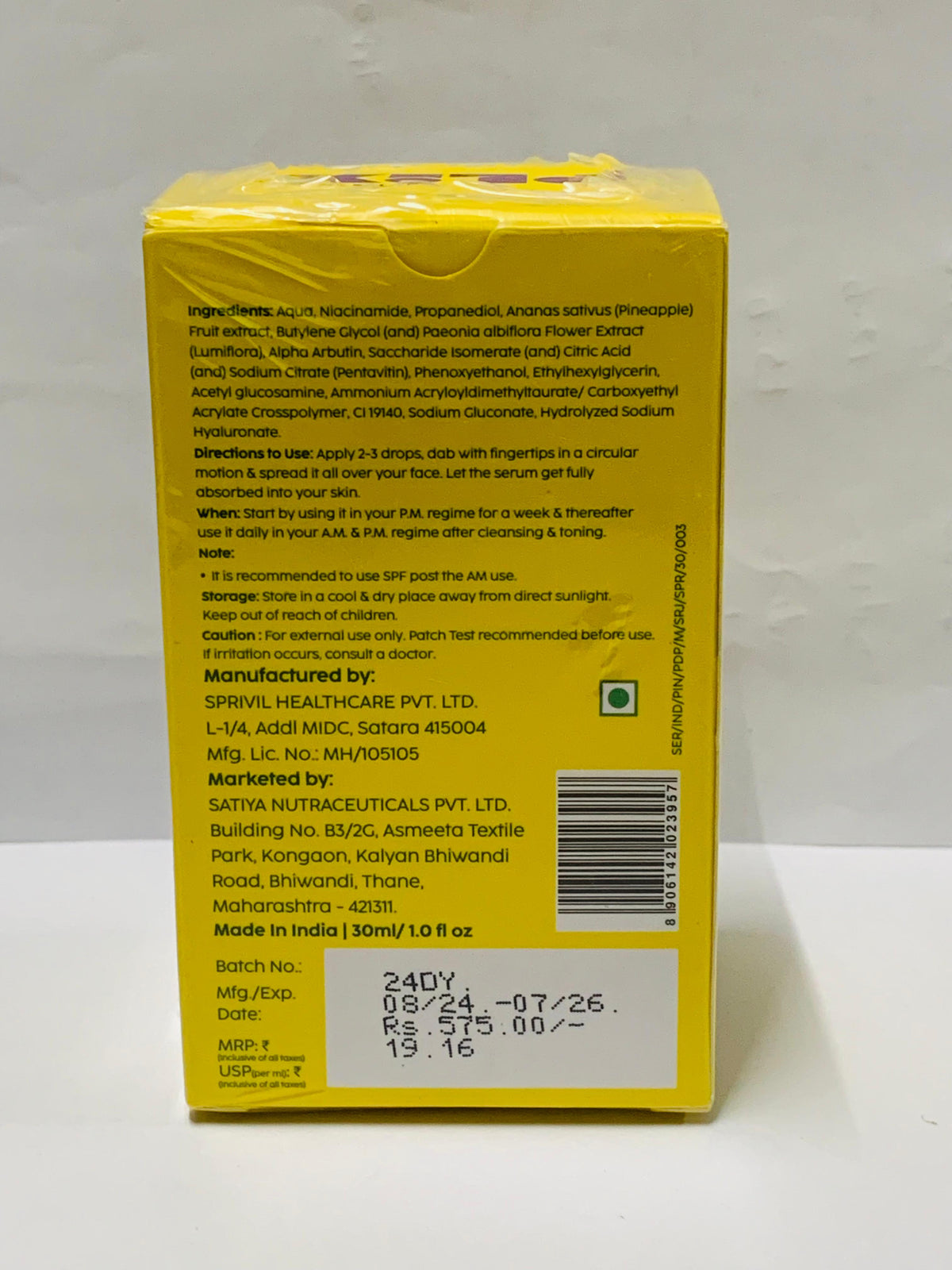 PLIX Pineapple Depigmentation Serum 30ml