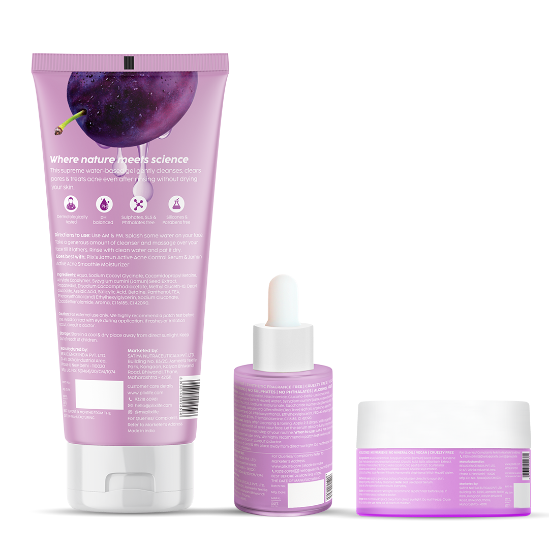 Plix Combo Pack Acne marks cream/serum/facewash