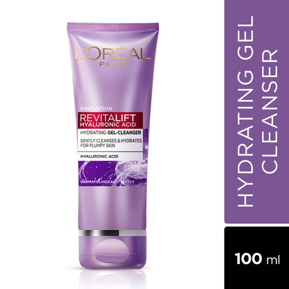 L'Oreal Paris Revitalift Hyaluronic Acid Hydrating Gel Cleanser, 100 ml