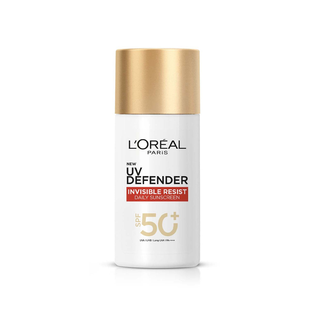 Lâ€™Oreal Paris Uv Defender Invisible Resist Daily Sunscreen SPF50+ PA++++ Lightweight, 50 ml