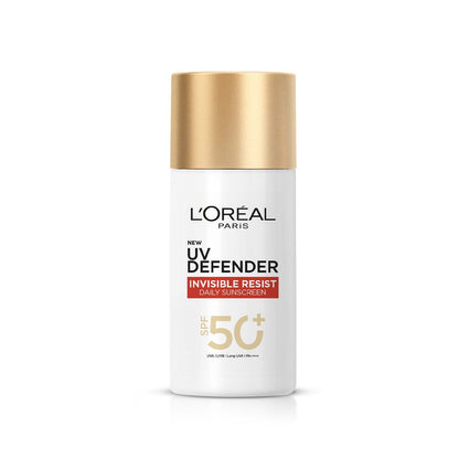 Lâ€™Oreal Paris Uv Defender Invisible Resist Daily Sunscreen SPF50+ PA++++ Lightweight, 50 ml