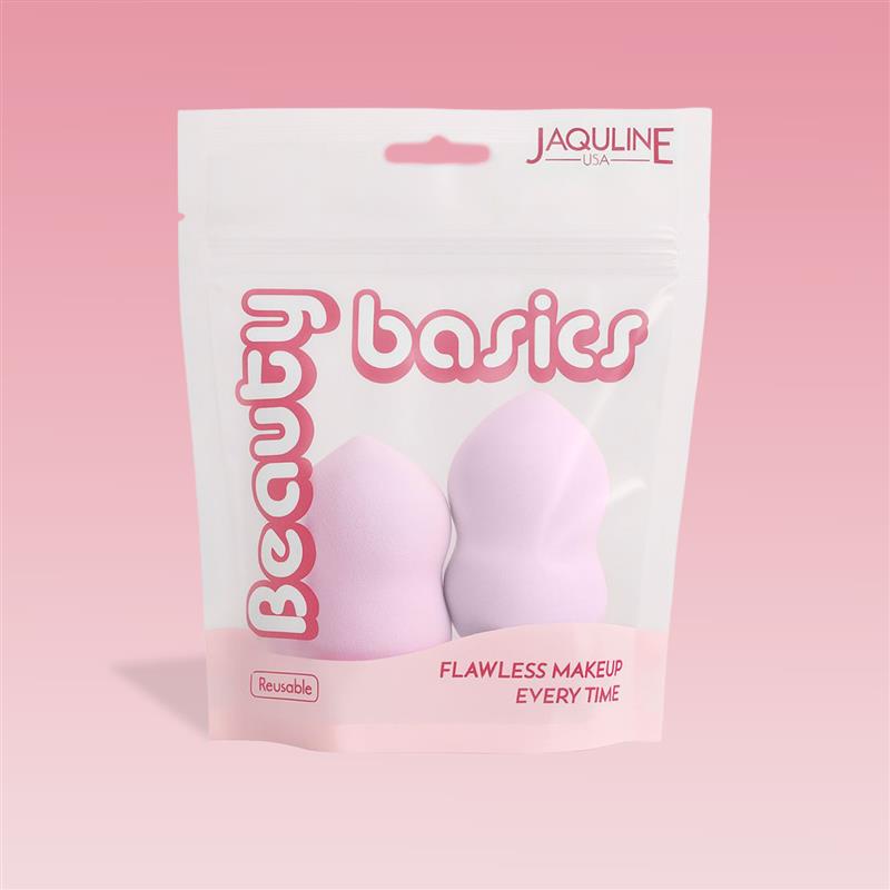 JAQULINE USA Makeup Blender Sponge Pear Shape for Foundation Concealer Blending Soft Latex Free Beauty Sponge Flawless Finish