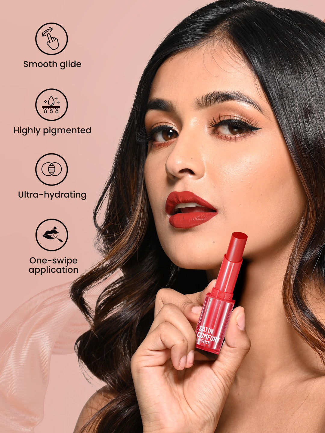 Satin Comfort Lipstick Trio3-in-1