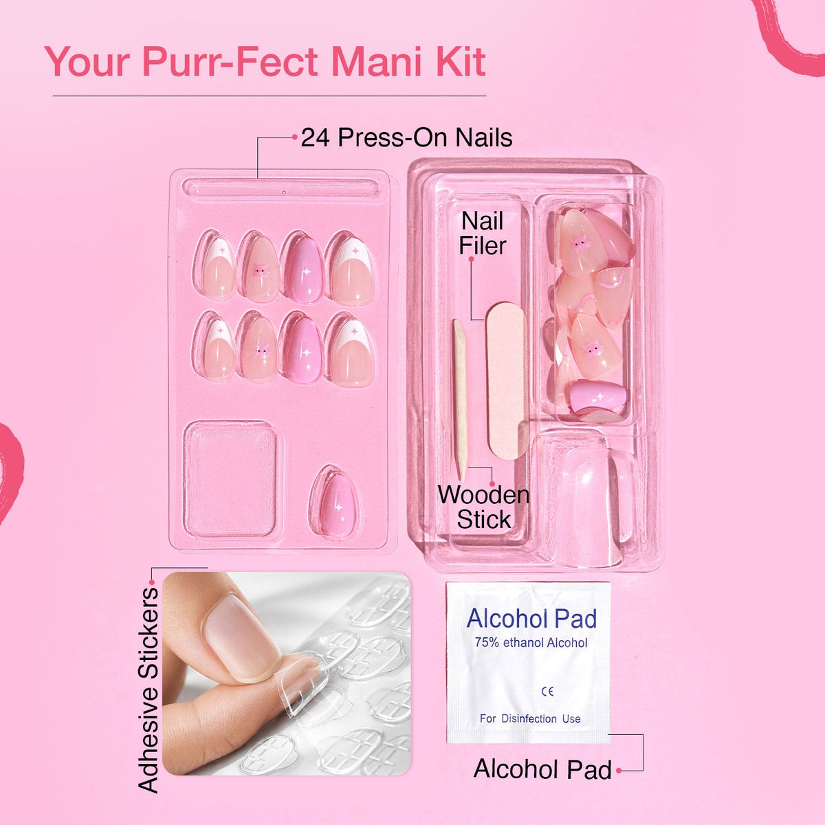 Craze Purr-Fectly Phoebe Press On Nails