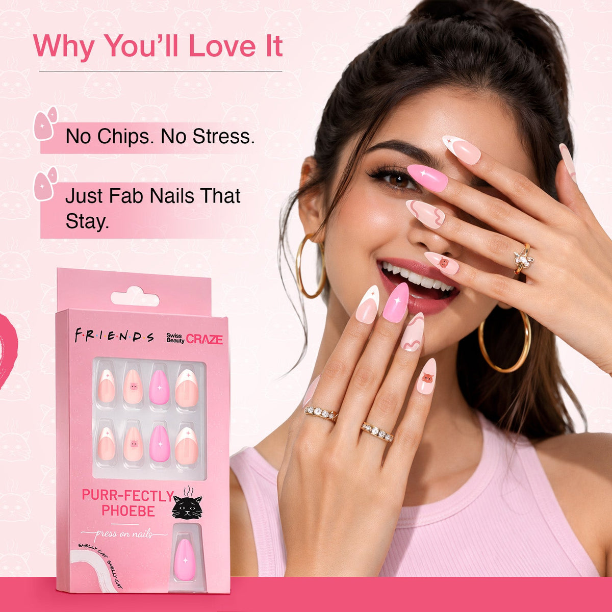 Craze Purr-Fectly Phoebe Press On Nails