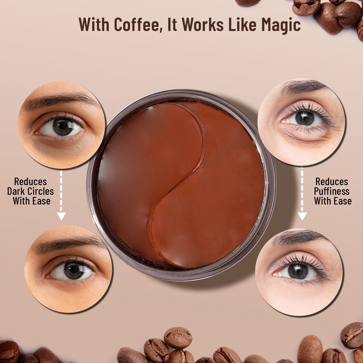 Hydra Eye Serum Patch with Coffee