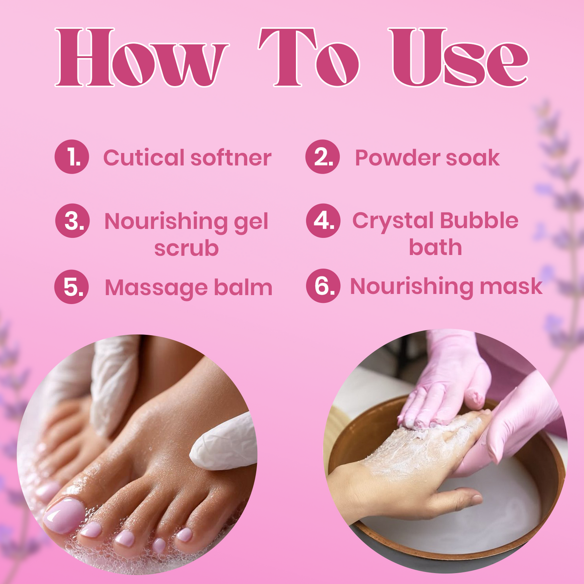 Jaquline USA Bubblegum Manicure & Pedicure Kit