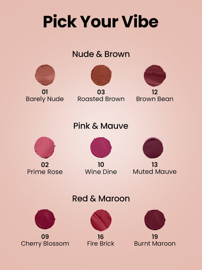 Satin Comfort Lipstick Trio3-in-1