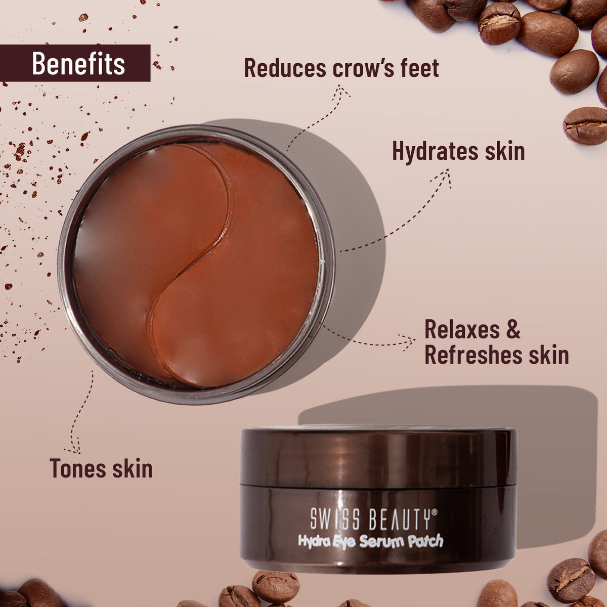Hydra Eye Serum Patch with Coffee