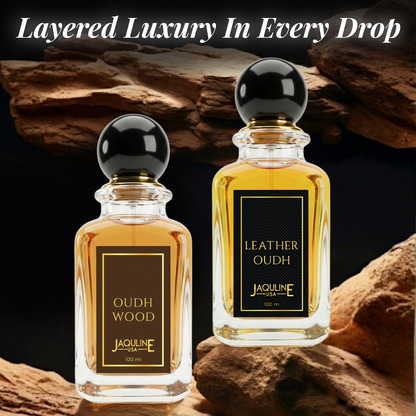 Jaquline USA Oudh Wood Eau De Parfum with Amber & Vanilla, 100 ml