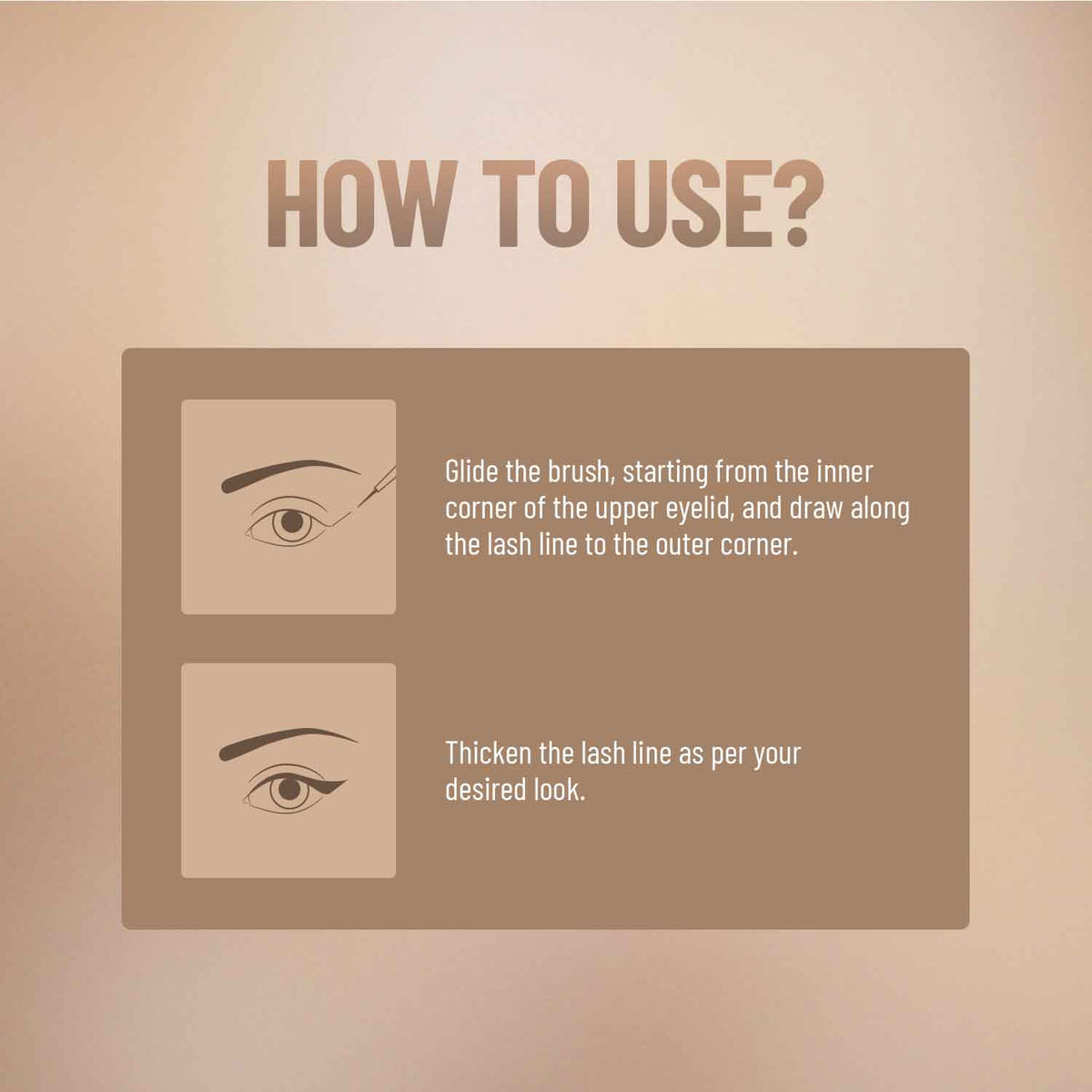 Quick dry liquid Eyeliner