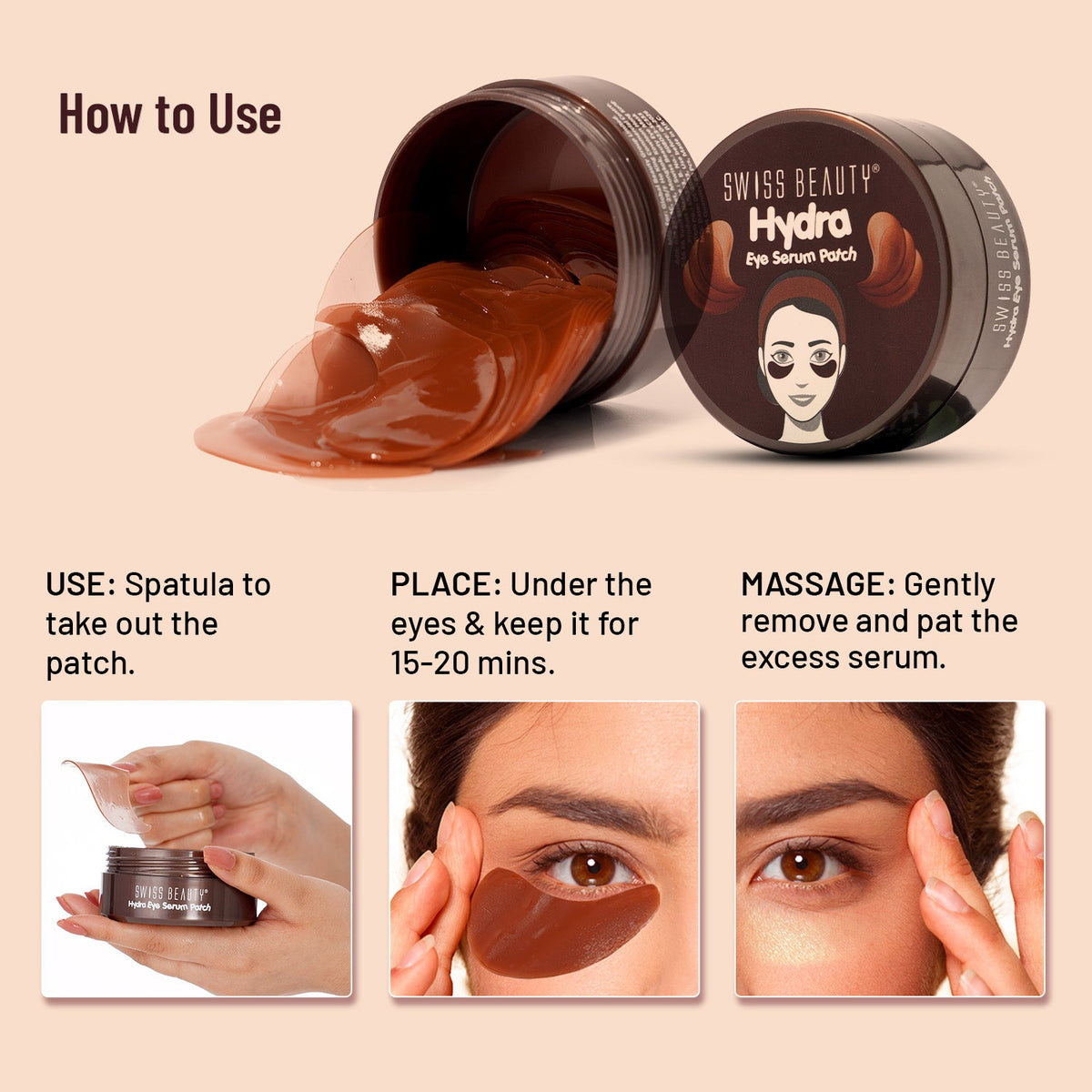 Hydra Eye Serum Patch with Coffee