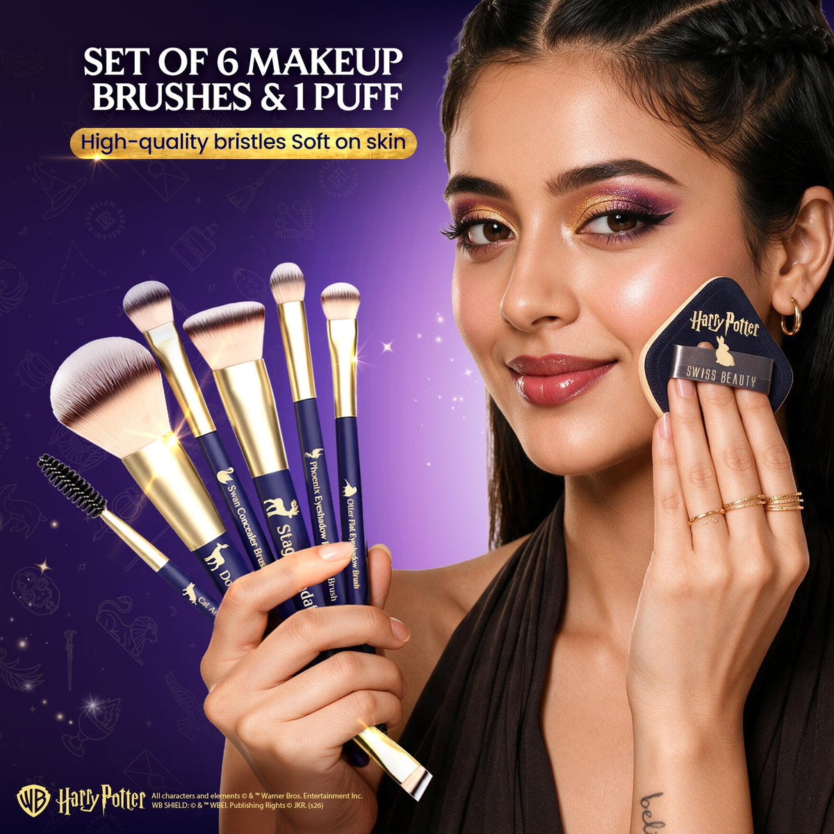Patronus Charm Makeup Brush Set - HP