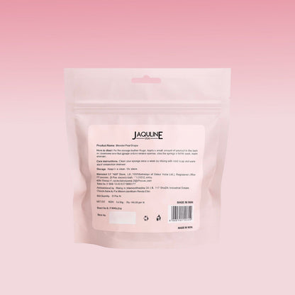 JAQULINE USA Makeup Blender Sponge Dual Cut Shape for Foundation Contour Concealer Precision Blending Soft Latex Free Flawles