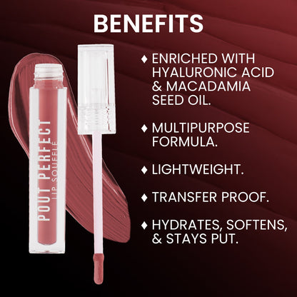 Jaquline USA Pout Perfect Lip Souffle, long lasting Liquid Lipstick, Matte Finish & Smooth Texture, Transfer Proof & Enriched