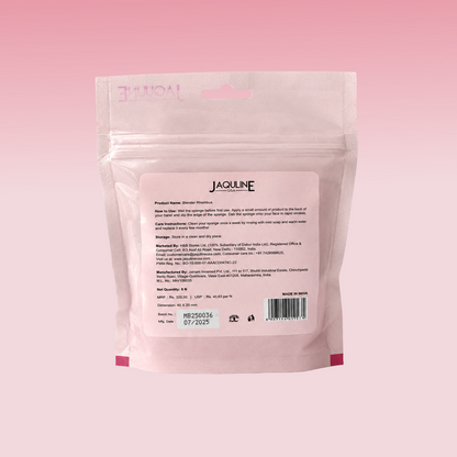 JAQULINE USA Makeup Sponge Rhombus Shape Foundation Blender Set Soft Latex Free Multi Use Beauty Sponges for Liquid Cream Pow
