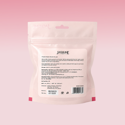 JAQULINE USA Makeup Blender Sponge Set Mixed Shapes Foundation Concealer Blending Soft Latex Free Beauty Sponges Flawless Air