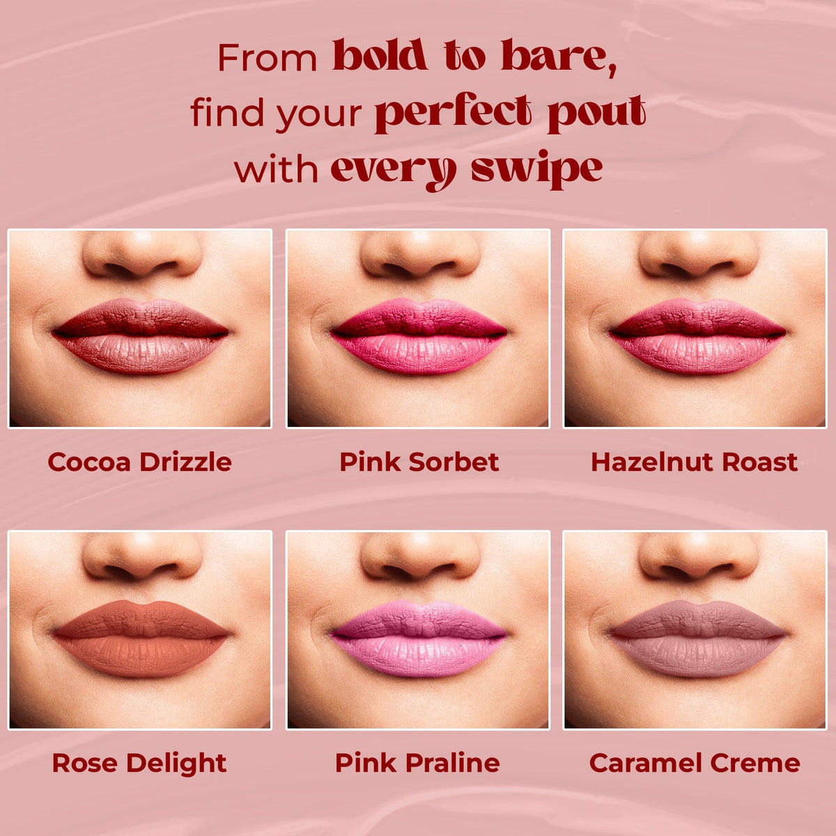 Jaquline USA Double Take Matte & Gloss Lipstick (6.5 ml) Cocoa Drizzle 01, Long-Lasting & Non-Transfer