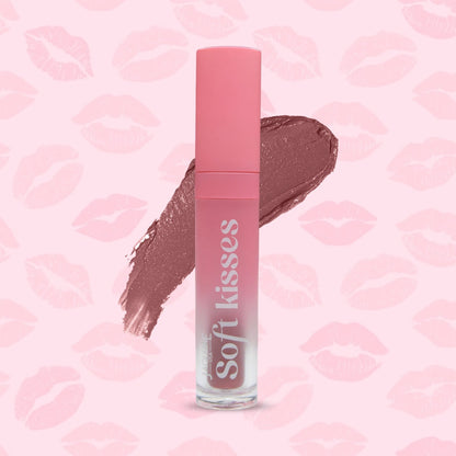 Jaquline USA Soft Kisses Liquid Lipstick long lasting, Matte Finish & Silky-Smooth Texture, Enriched with Hyaluronic Acid & V