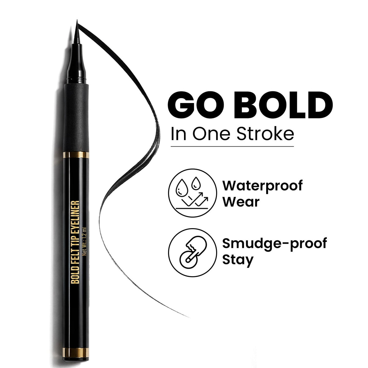 bold felt tip eyeliner