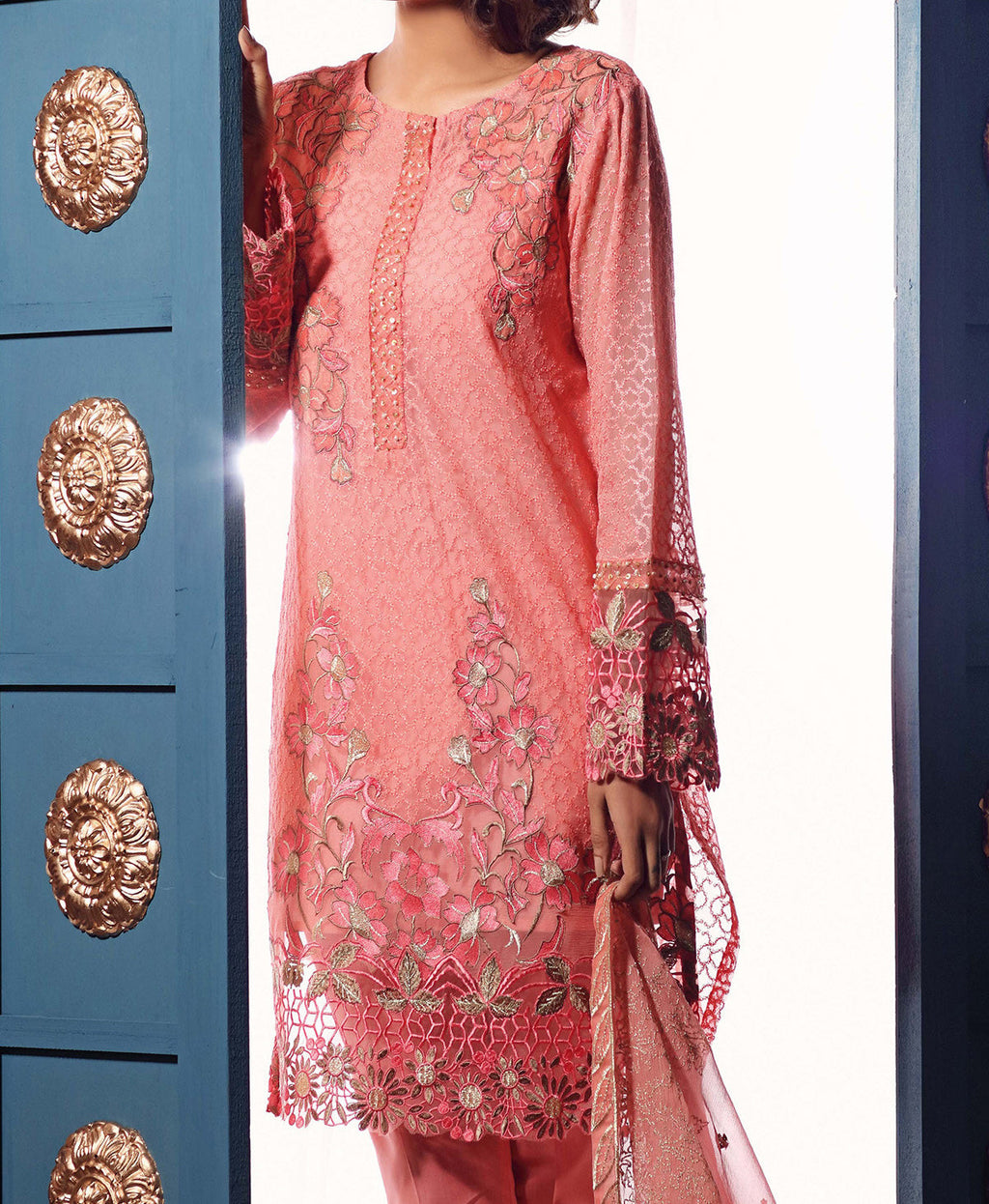 Komal's PM-200 Premium Chiffon 3PC Suit