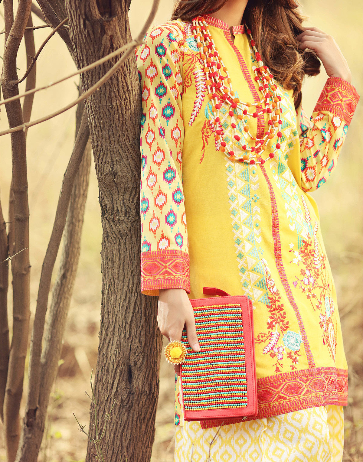 Komal's GT-7 Embroidered Chiffon 2PC Suit