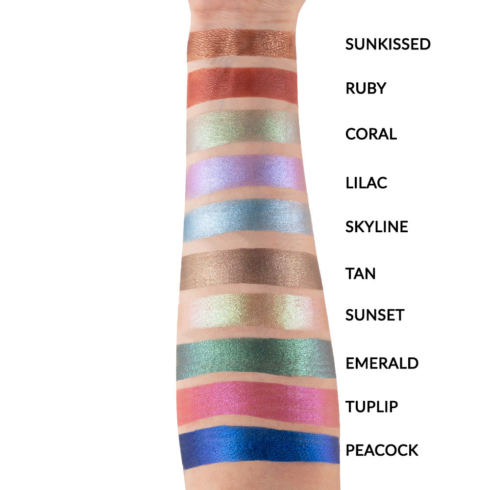 10 Color Metallic Eyeshadow Palette (Gemstones Collection)