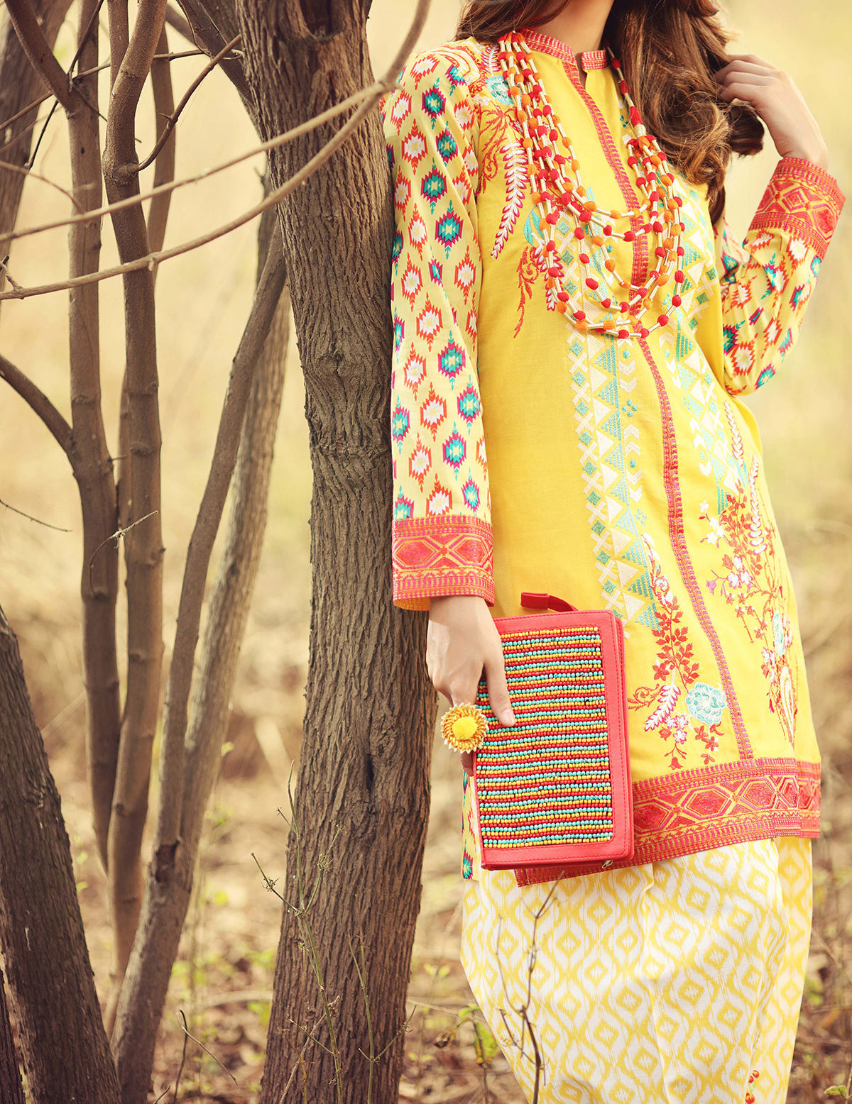 Komal's GT-7 Embroidered Chiffon 2PC Suit