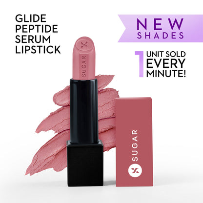 SUGAR Glide Peptide Serum Lipstick in 09 Boston Blush#Color_09 Boston Blush