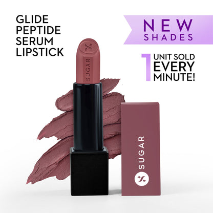 SUGAR Glide Peptide Serum Lipstick in 11 Malta Mauve#Color_11 Malta Mauve