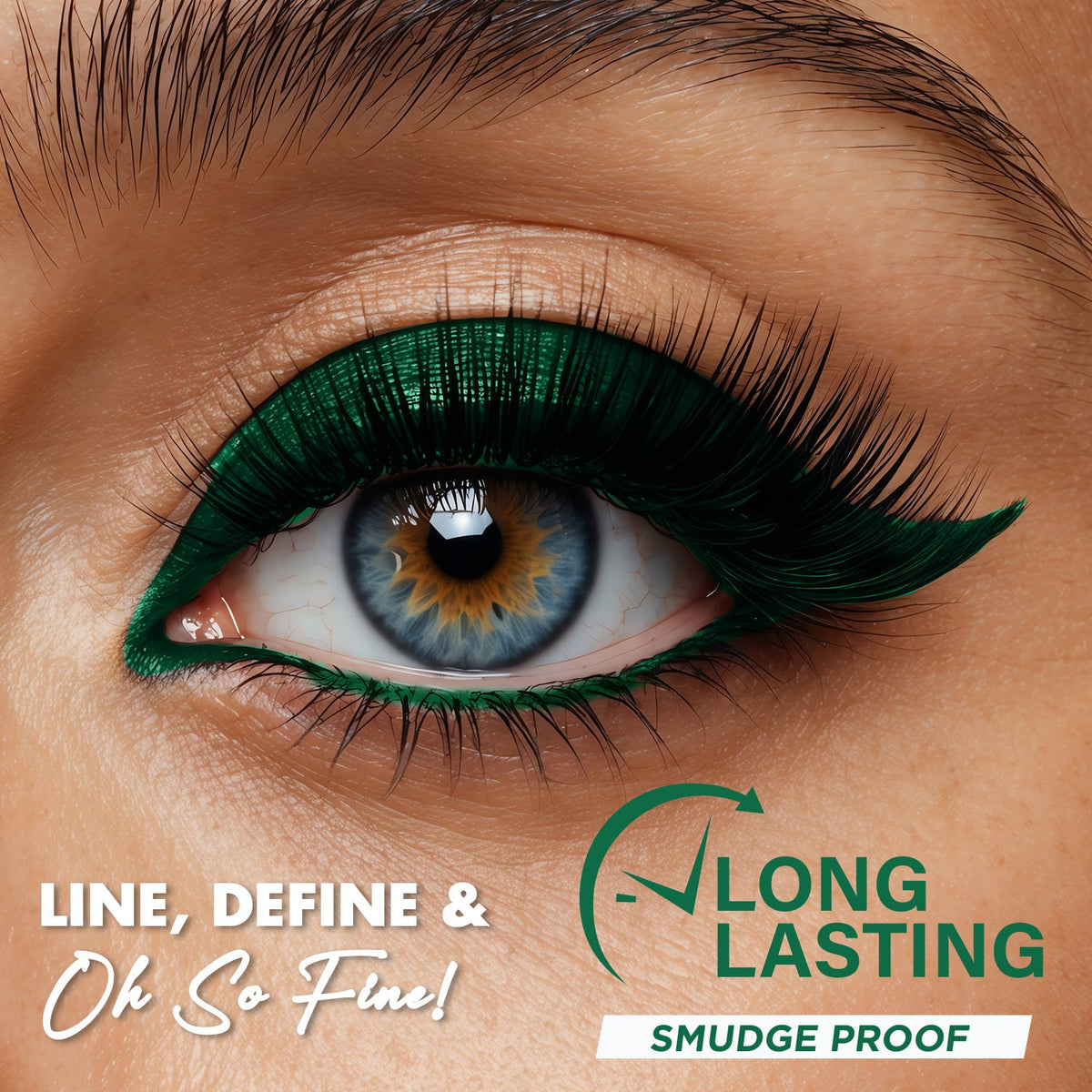 Jaquline USA Pro Stroke Intense Gel Kajal Jade Green 1.2 g |Smudge Proof |Long Lasting |Waterproof| Enriched with Vitamin E