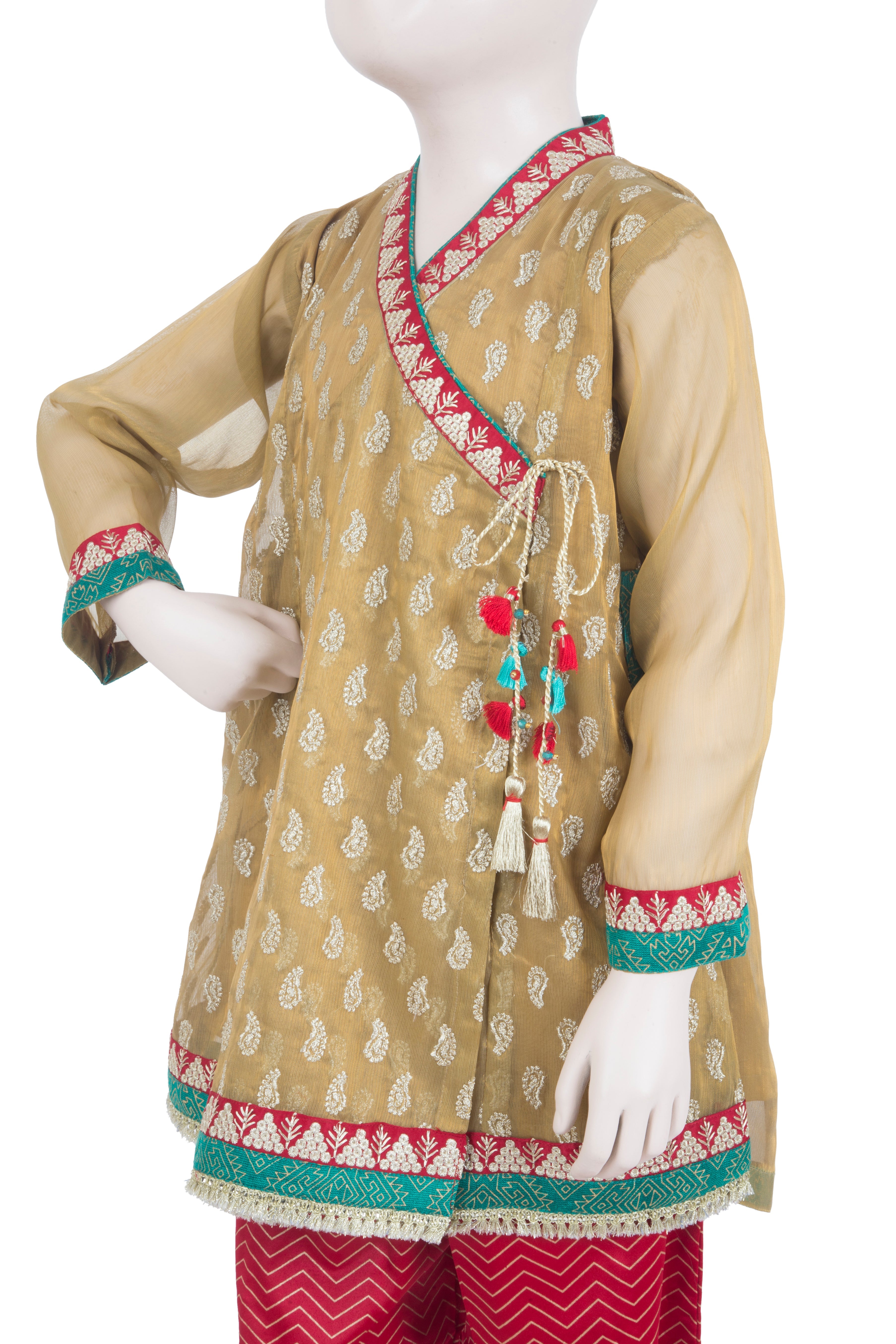 Komal's Girls Formal Embroidered 3PC Suit