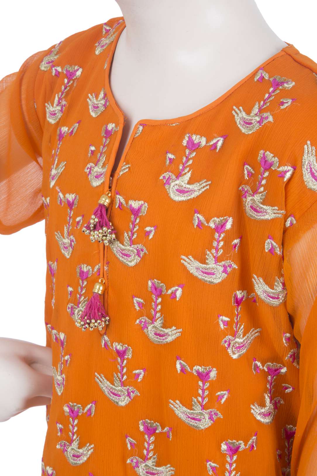 Komal's Girls Formal Embroidered 3PC Suit
