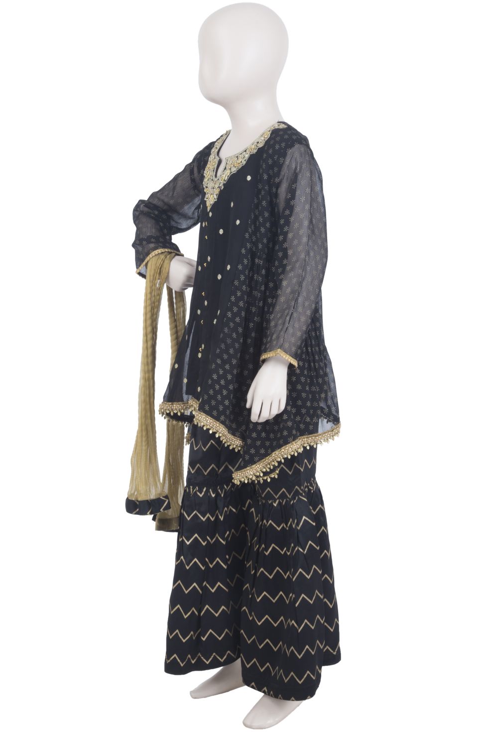 Komal's Girls Formal Embroidered 3PC Suit