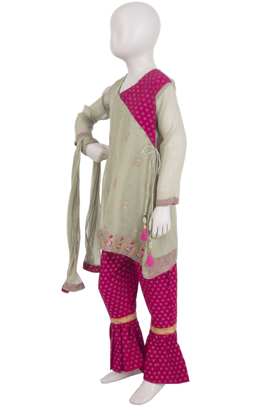Komal's Girls Formal Embroidered 3PC Suit
