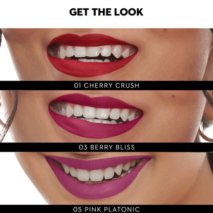 La La Love 18HR Liquid Lipstick Set (Pack Of 3)