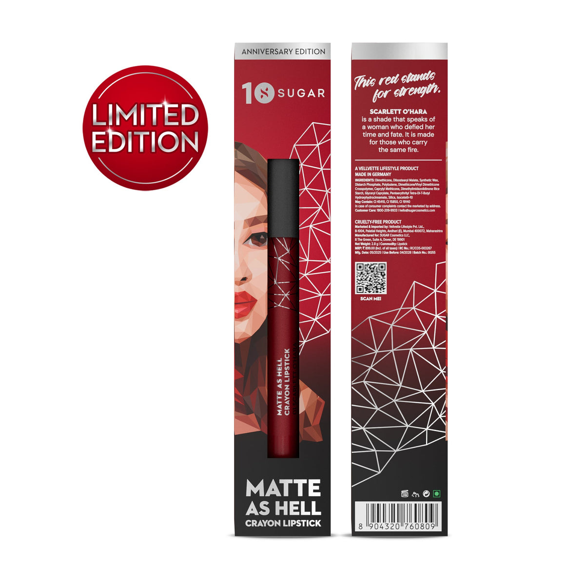 Matte As Hell Crayon Lipstick (Anniversary Edition)