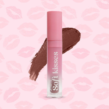 Jaquline USA Soft Kisses Liquid Lipstick long lasting, Matte Finish & Silky-Smooth Texture, Enriched with Hyaluronic Acid & V