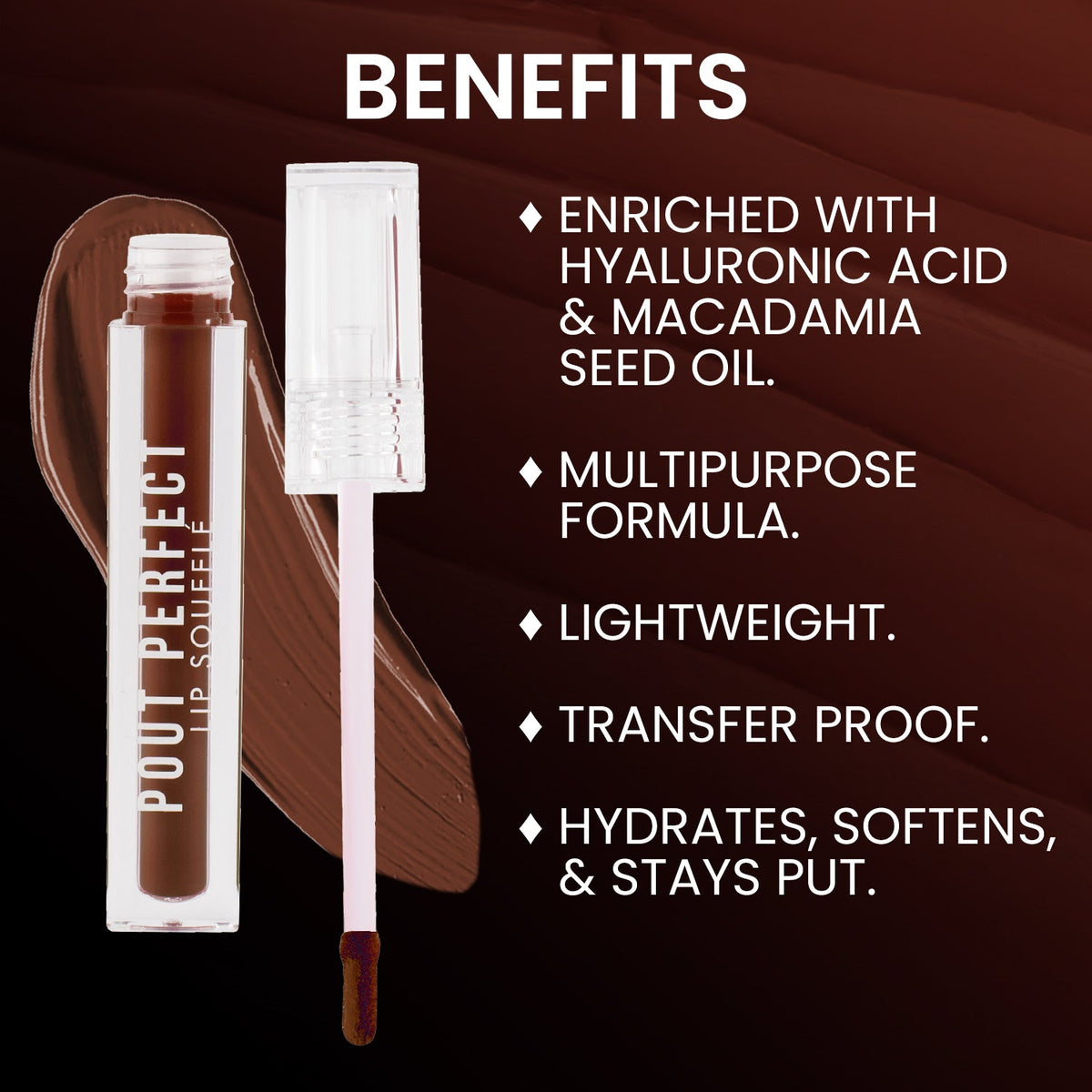 Jaquline USA Pout Perfect Lip Souffle, long lasting Liquid Lipstick, Matte Finish & Smooth Texture, Transfer Proof & Enriched